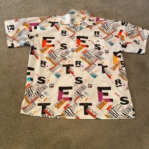 Men’s Rare Vintage Esprit Spirt Graphic Button Front Shirt size large
